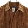 patagonia Check Pattern Long sleeve shirt S Brown 53856 Outdoor Men's Used