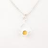 Natural Yellow Cat's Eye Gemstone 925 Solid Silver Jewelry Handcrafted Pendant PP-40-49