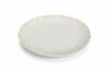 Large Dinner Plate For Serving Dishes 26 Cm White Ceramics Daisy Line