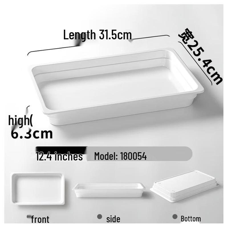 Kemeiruite Melamine Serving Tray for Deli & Cold Dishes