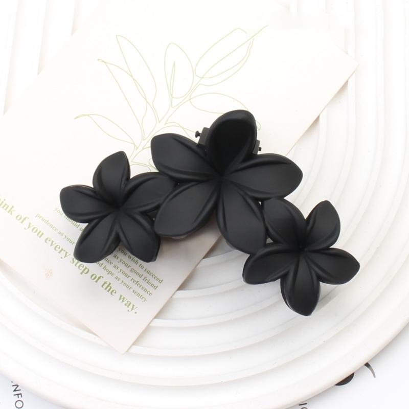 4pcs Lovely Hair Claw Flower Shape Hair Clip for Woman Camping Ponytail Hair Delicate Jaw Clip for Girl Makeup Skincare