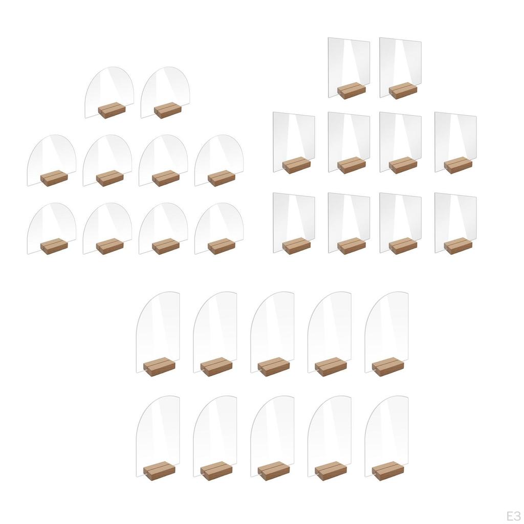 10 X Acrylic Place Cards, Practical Table Numbers, Durable for Reception, Dinner, Wedding