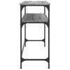 Console Table Grey Sonoma 100x35.5x75 cm Particleboard
