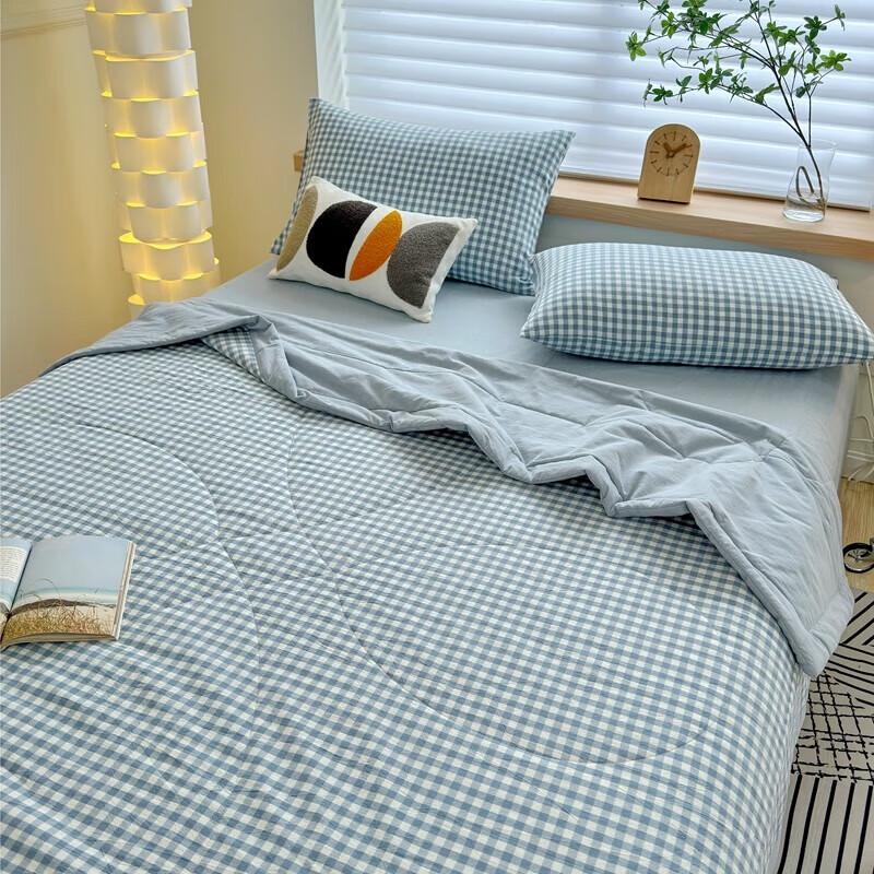 Muji Sommerdecke aus garngefärbtem Baumwollleinen