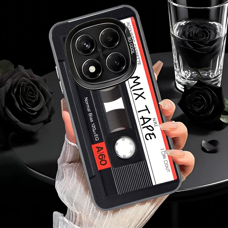 Vintage 90S Cassette Tape Pattern Soft Phone Case for Xiaomi Redmi Note 13 14 15 Pro Plus 12S 12 11S 11 11T 10S 10 Shockproof Co