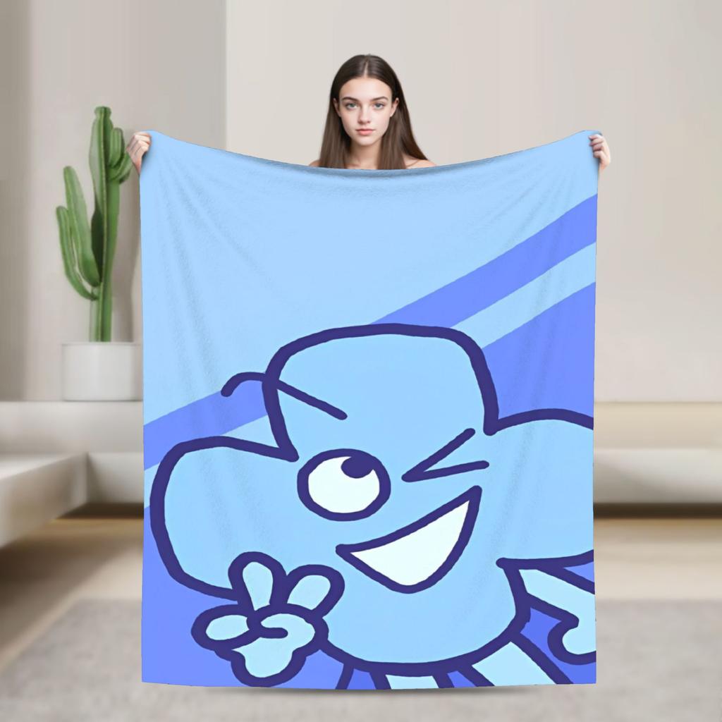 Cartoon Blanket Fleece Bfdi Lightweight Thin Throw Blanket for Bedding Couch Bedspread