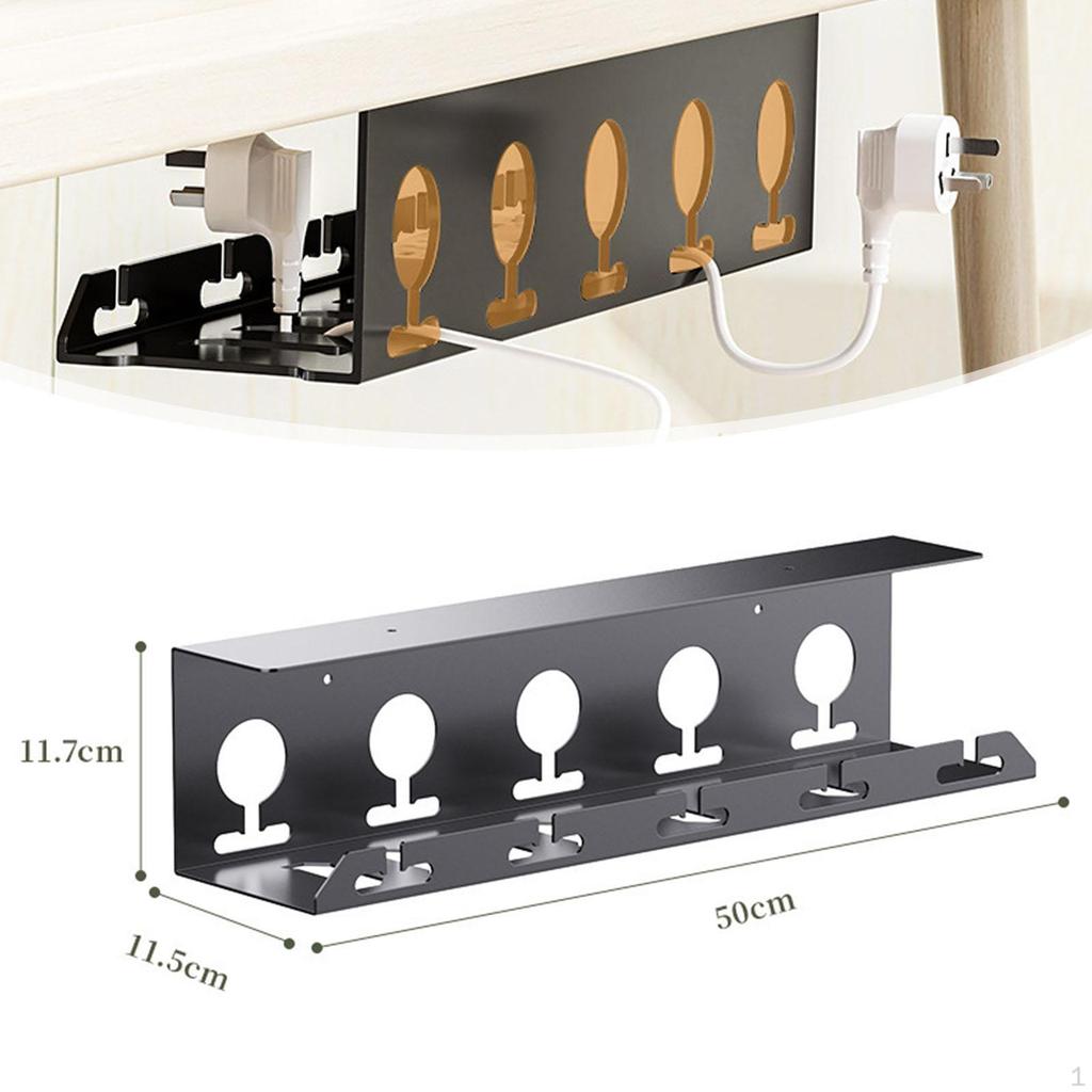 Schreibtisch Kabelmanagement Rack Computerkabel Einfache Installation Praktische Steckdosenkabel Ablage