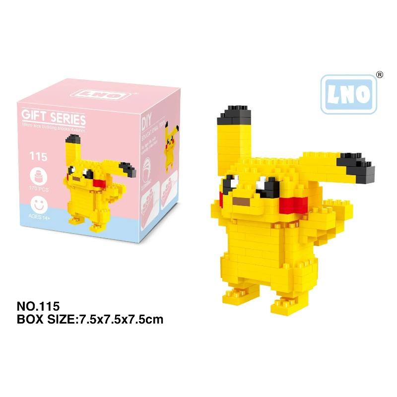Pokemon Small Blocks Nanoblock Charizard Kyogre Groudon Rayquaza Model Education Graphics Toys for Kids Birthday Gift Toys