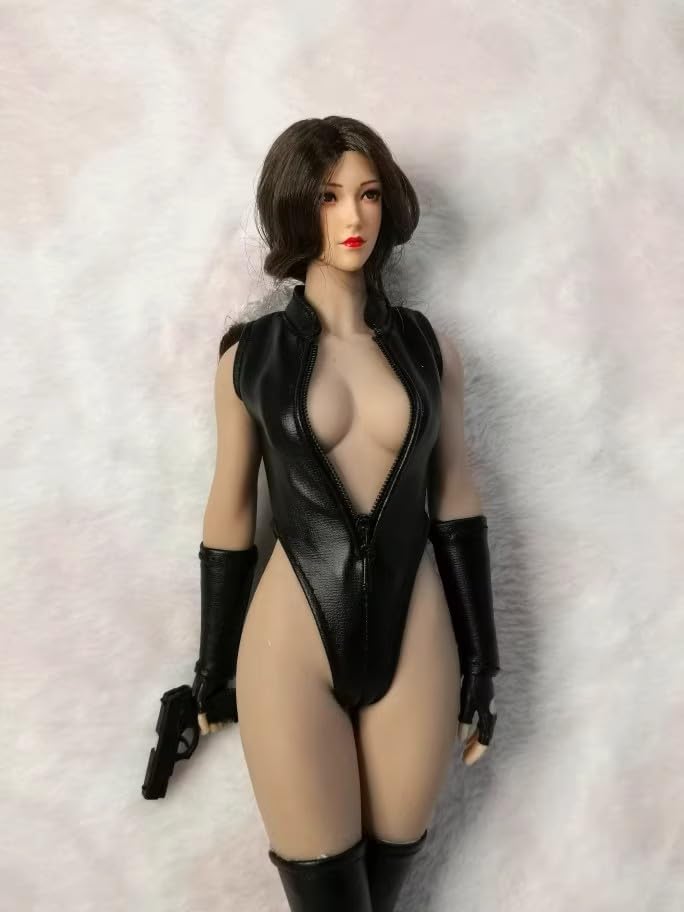 Scale Costume Scale Figure Clothes Female Sexy Leather Special Attack Force Suit Not 1/6 1/6 Suit, (Body, Head, Shoes, Etc. Included)