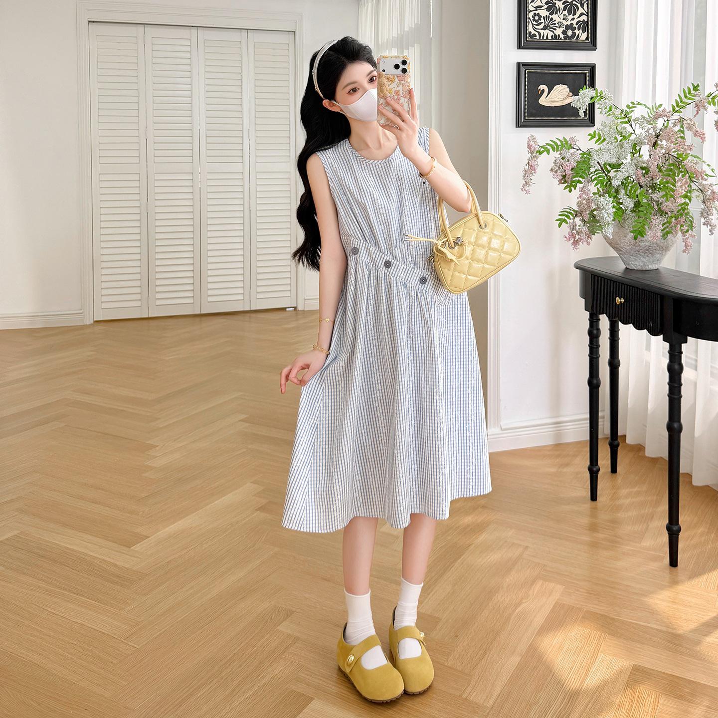 2026 New Sleeveless Maternity Dress M