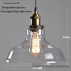 Nordic Retro Glass Pendant Light for Kitchen, Bar, Living Room, or Coffee Shop.