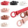 Color Vintage Trouser Dress Belts Horseshoe Buckle Waistband Decorative Waist Strap Leather Belt
