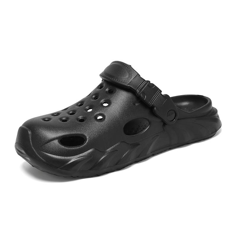 Plus Size Men s Extra Large Hole Sandals for Wide Feet - Outdoor Beach Two-Way Closed Toe Shoes 49-50