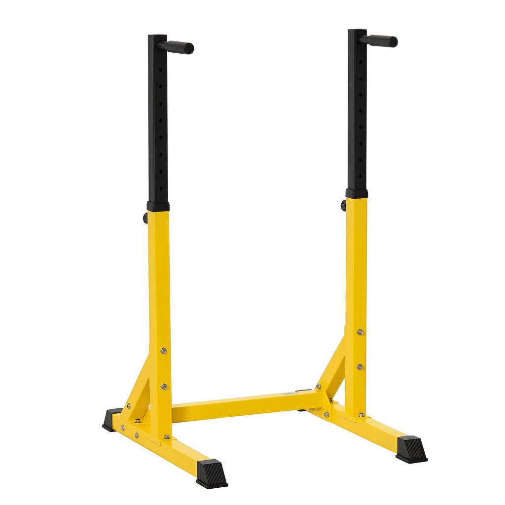 83.5L x 71.5W x 126H cm Dip Station Chin Up Parallel Bars Pull Up Power Tower Home Gym Workout Bicep Tricep Fitness Equipment Height Adjustable
