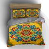 Vibrant, symmetrical, floral. Bedding Duvet cover sets Duvet covers Pillowcases gifts (1 * Duvet Cover 2 * Pillowcases, without duvet insert)