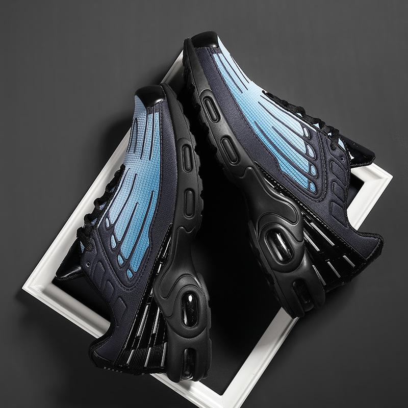 2025 New Spring and Summer Couple Air Cushion Heightening Wear-resistant Running Shoes Versatile Trend Sports Shoes Foreign Trade Men's Casual Shoes