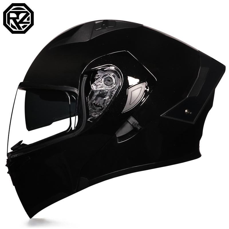 Orz-992-Motorcycle Helmet, Men's and Women's Open Face Helmet, Dual Mirror Motorcycle, Four Season Personalized Tail Wing