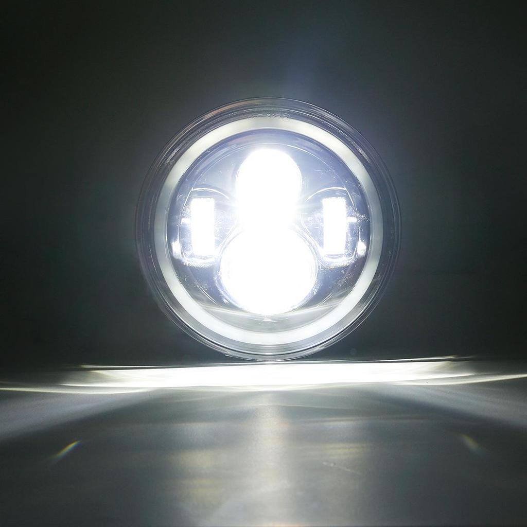 Wrangler 7" RGB Angel Eye Headlight Assembly with Remote Control - Energy Efficient