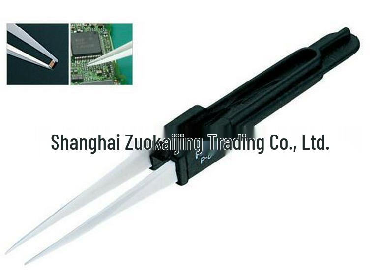 HOZAN P-890 Ceramic Tweezers - Non-Magnetic, Corrosion, Wear & Heat Resistant, Insulating Details