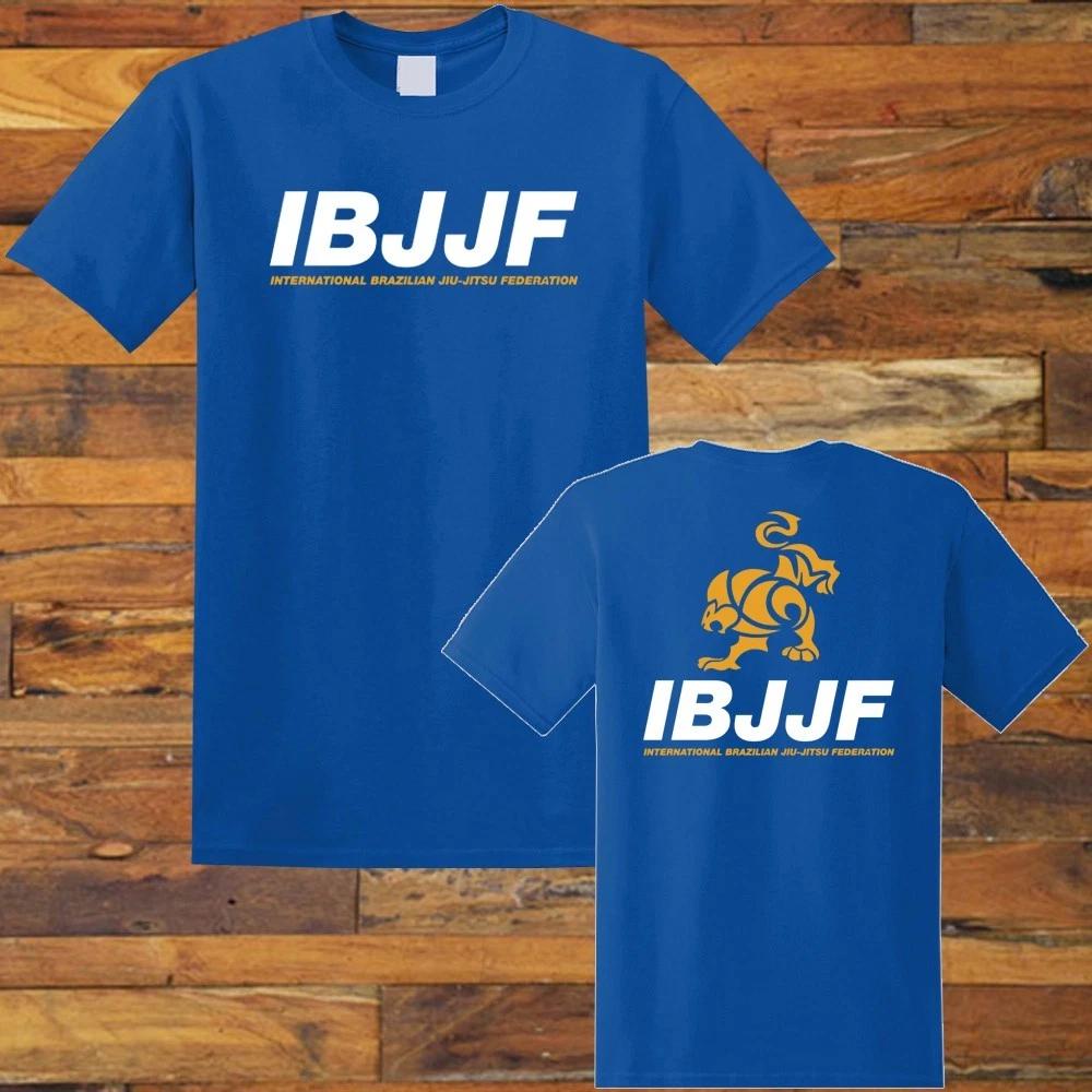 IBJJF International Brazilian Jiu Jitsu Federation Men s Blue S-5XL L