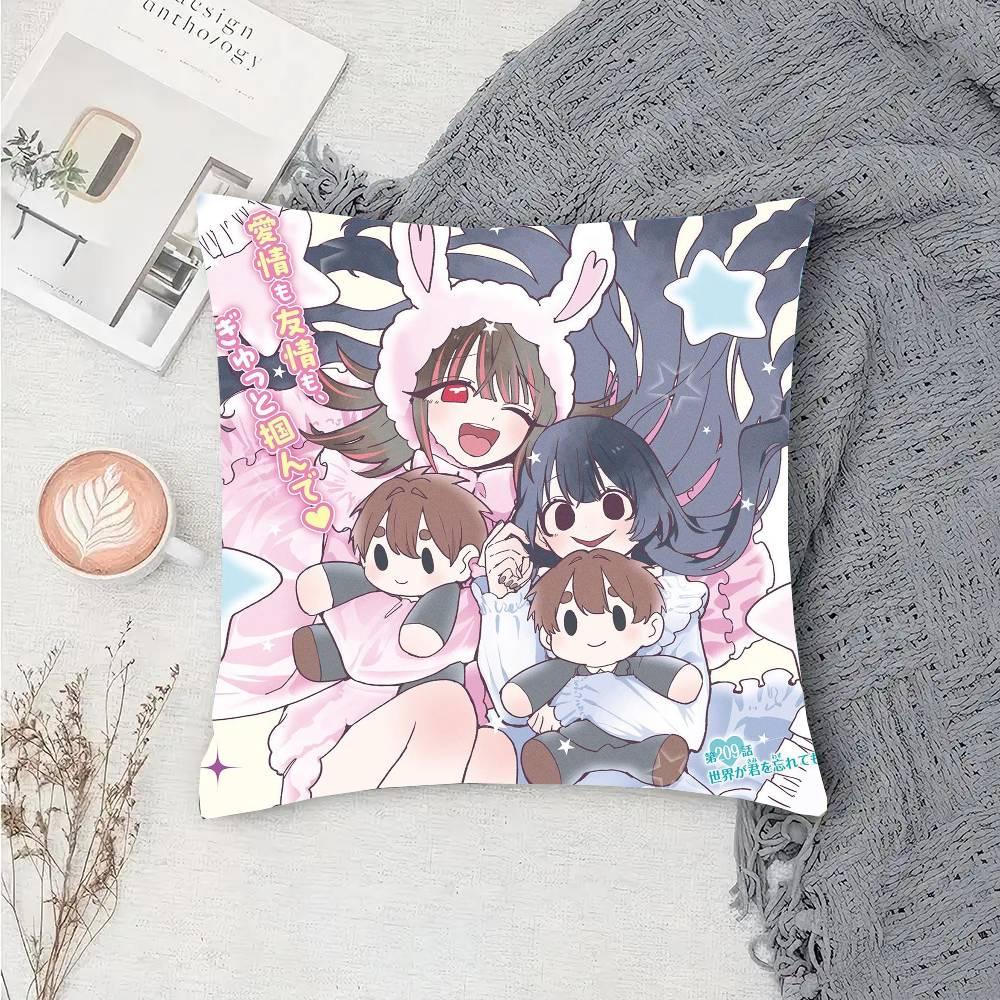 The 100 Girlfriends Who Really, REALLY Love You Anime Pillow Case Sofa Cushion Cover Room Home Decorati