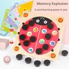 Beetle Memory Chess 3-6 Years Old Concentration Logical Thinking Training, Puzzle Parent-child Table Game Wooden Toy