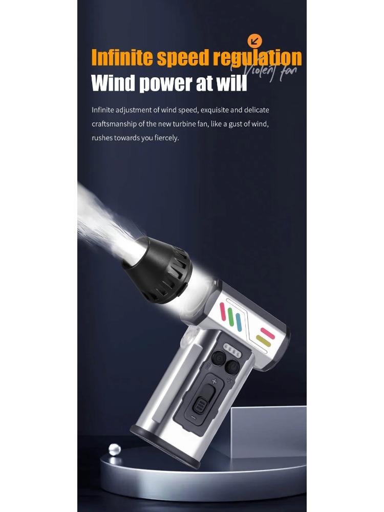 Handheld Turbo Fan Vacuum Cleaner High Speed Blower Electronics Car Detailing Outdoor Tool