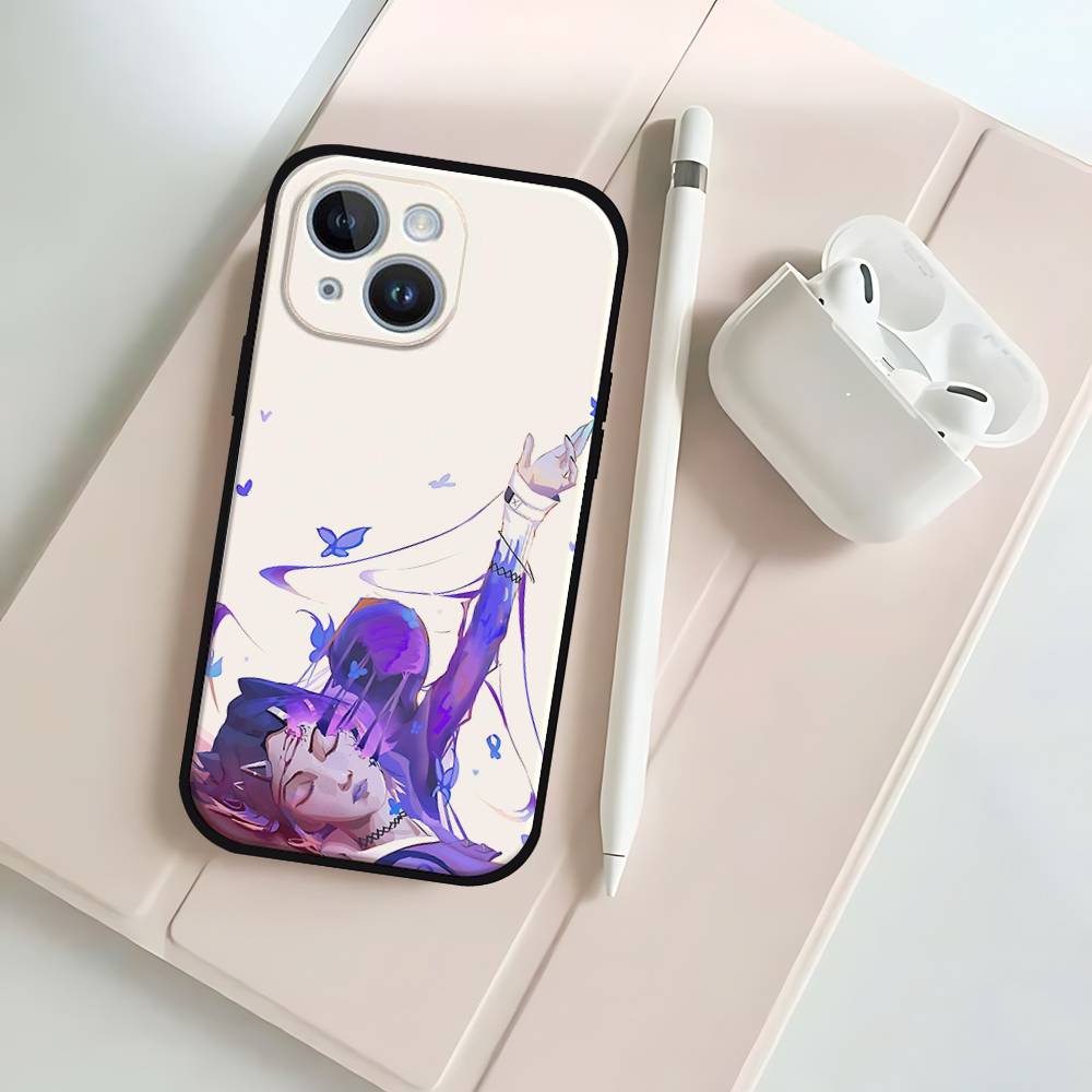 Cute C-Clove V-ValorantS Phone Case Phone Case For IPhone 17 16 15 14 13 12 11 X XR XS Plus Pro Max Mini Soft Black Cover