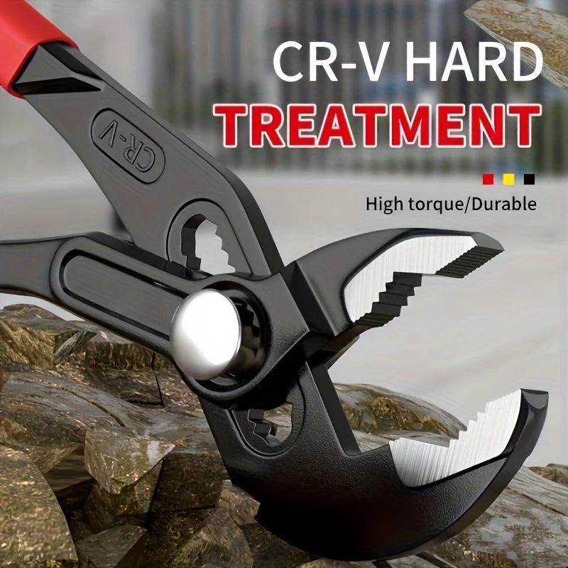 Water Pump Pliers Quick-Release Plumbing Pliers Pipe Wrench Adjustable Water Pipe Clamp Pliers Household Hand Tools