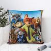Cartoon Movie Zootopia Square Pillowcases Polyester Room  Cushion Case Creative Decor Throw Pillow Case 45*45