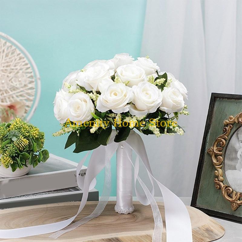 F26C Künstliche Blumen Basteln Kunstblumen Großhandel Seidenblumen Großhandel Leicht zu lernen DIY Bastelartikel für Hochzeitsfeier