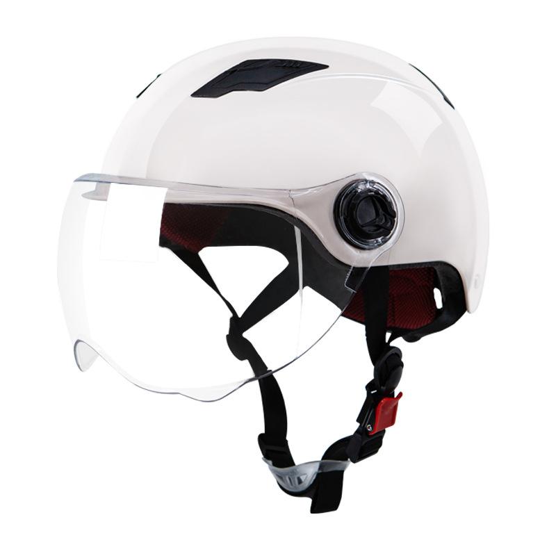 Electric Car Half Helmet Men and Women Summer Sun Protection Battery Motorcycle Riding Helmet Four Seasons 3C Certified Helmet