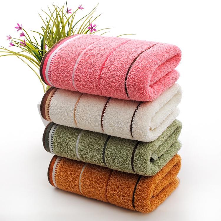 Cotton Gold Thread Face Towel - Wedding Gift & Daily Necessity, Soft & Absorbent