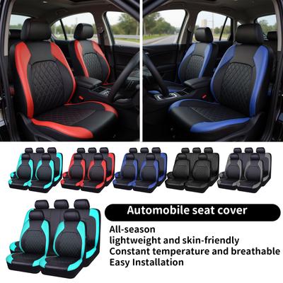 Universal Flat Cloth Car Seat Cover Non-slip Design Front Set