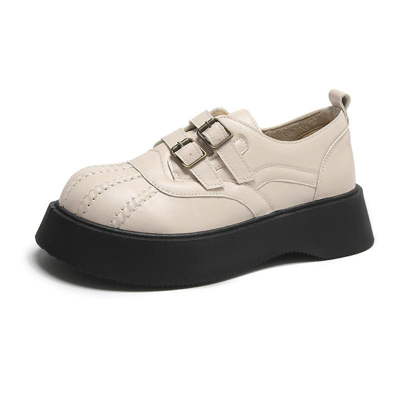 

Французские Нежные Феи Ветер Маленькие Кожаные Туфли Осень Неглубокий Вырез Мэри Джейн Одинарные Туфли Платформа Маффин Колледж Лоферы 35