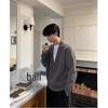 2025 Autumn/Winter Retro Casual V-Neck Men's Cardigan Sweater - Solid Color Knit Outerwear