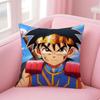 Cute Japanese Game DDragon Quest Slime Cushion Cover Pillow Case Soft Skin Friendly Fabric  Concealed Zipper