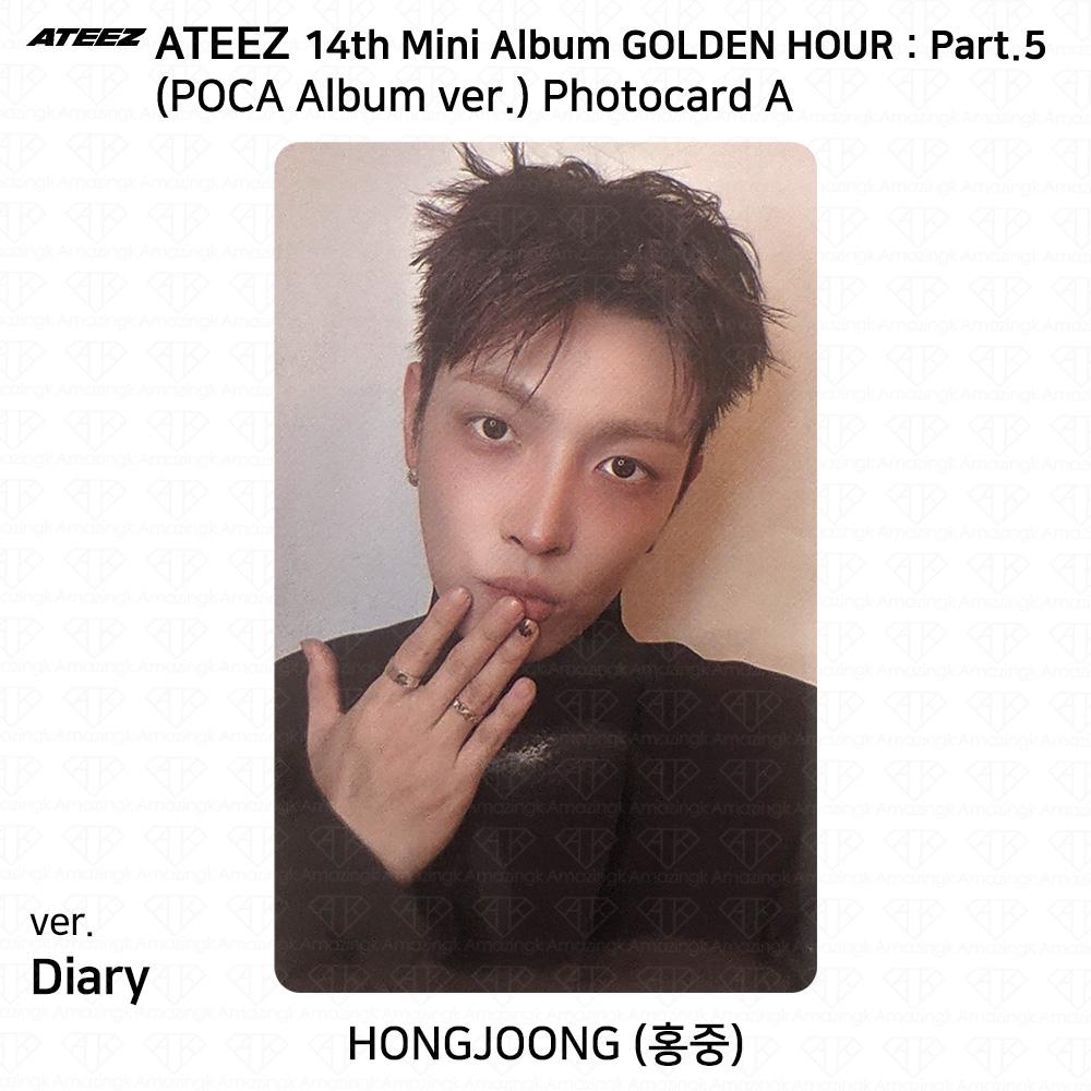 ATEEZ 14° Mini Album Golden Hour Parte.5 Album POCA ver. Photocard DIARY VER