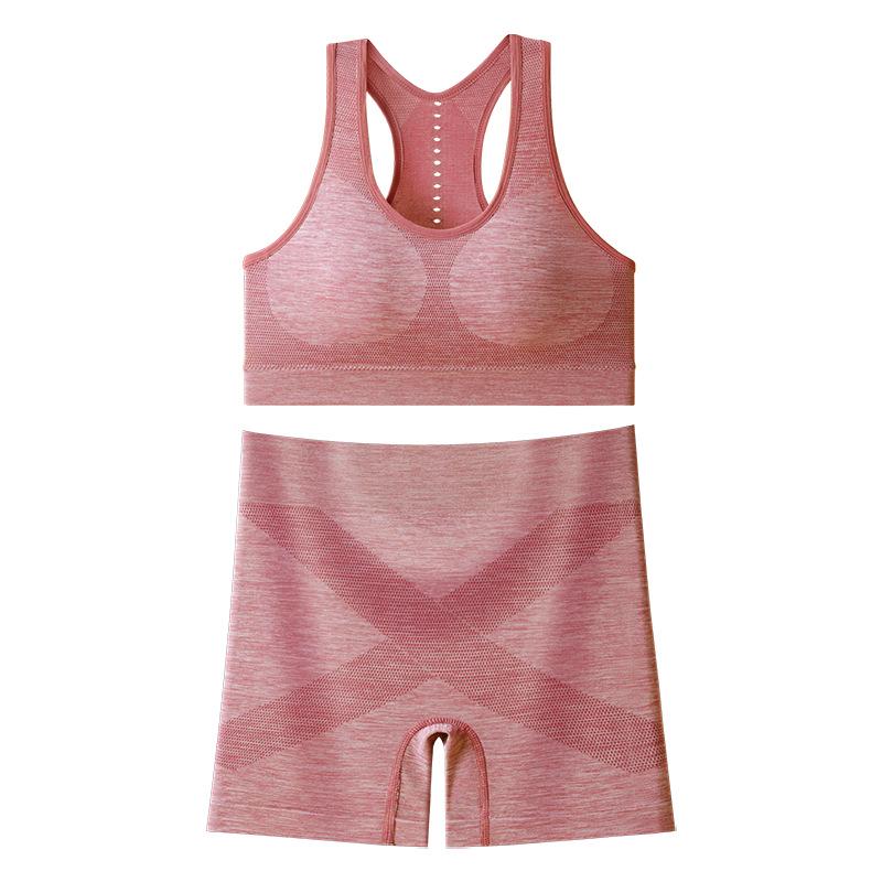 New Style Quick-Drying Hip-Lifting Yoga Pants and Sports Bra Set - European and American Design