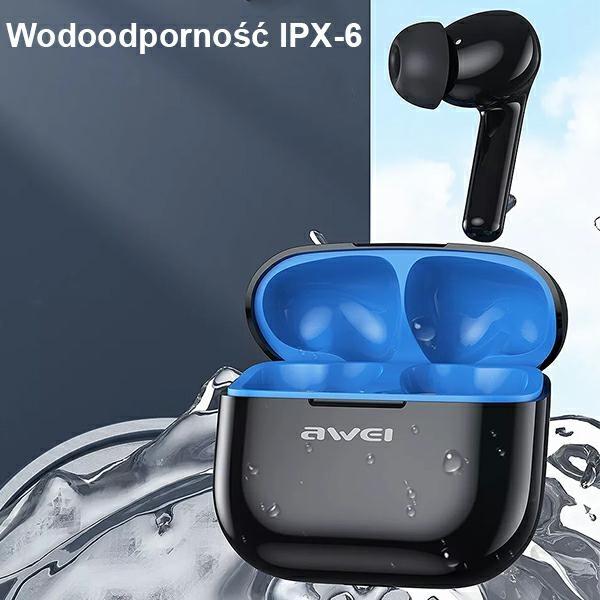 Słuchawki Bluetooth AWEI T1 Pro + Stacja dokująca Czarne