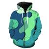 3D Colourful Letter Graffiti Print Hoodie Men's Sweatshirt Hooded Sweatshirt Fashion Pullover Hooded Sweatshirt