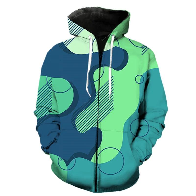 3D Colourful Letter Graffiti Print Hoodie Men's Sweatshirt Hooded Sweatshirt Fashion Pullover Hooded Sweatshirt