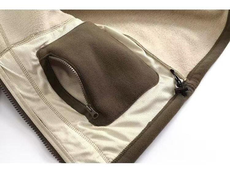 Norwegian Export Men's Winter Fleece Jacket – Fashionable, Embroidered, Versatile, and Casual.