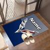 Custom Name Personalized Chevrolet Corvette Print Carpet, Versatile Home Decor Rug, for Playroom, Apartment, Balcony, Entryway, Hallway Gift