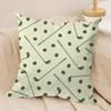 Housse de coussin Rétro Golf Tissu Peluche Doux Housse de coussin Imprimée Double Face pour Toutes les Saisons Décoration Intérieure Moderne Cadeau