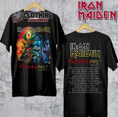 Iron Maiden Setlist T-Shirt – 2023 Future Past Tourdaten T-Shirt