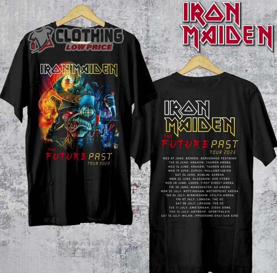 

Футболка с сетлистом Iron Maiden – Футболка с датами тура Future Past 2023 2XL