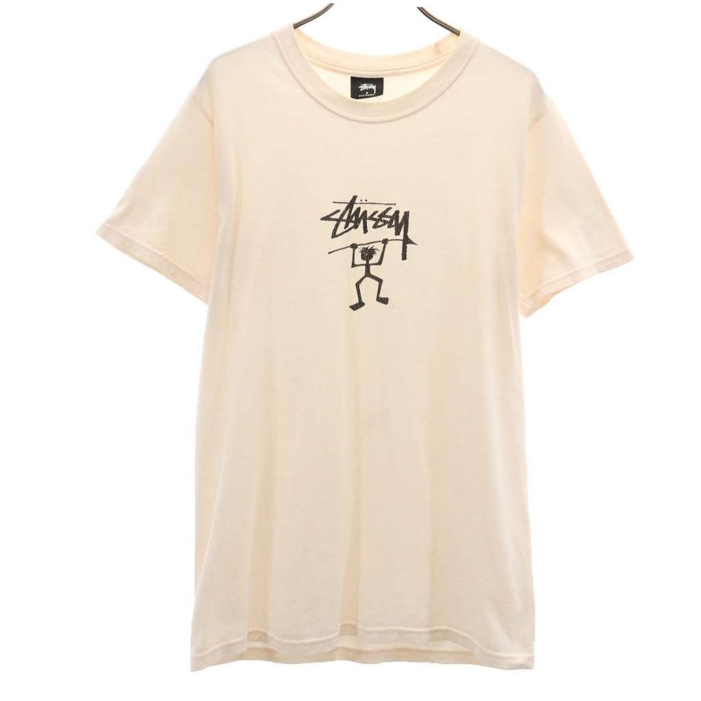 Stussy Short Sleeve T-shirt S Pale Pink Men's Used