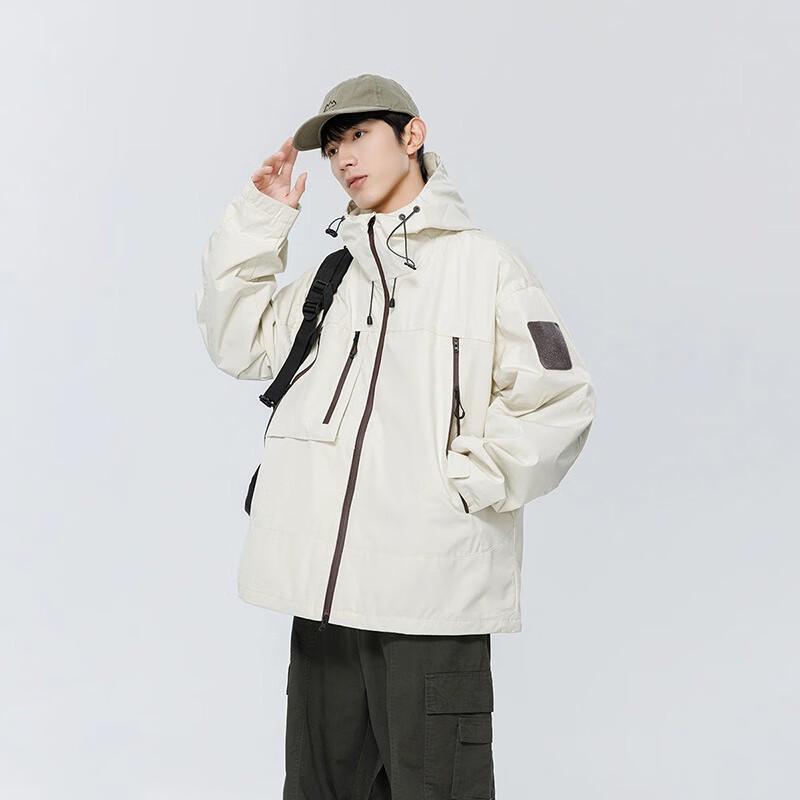 Unisex Outdoor Multi-Pocket Windbreaker Jacket