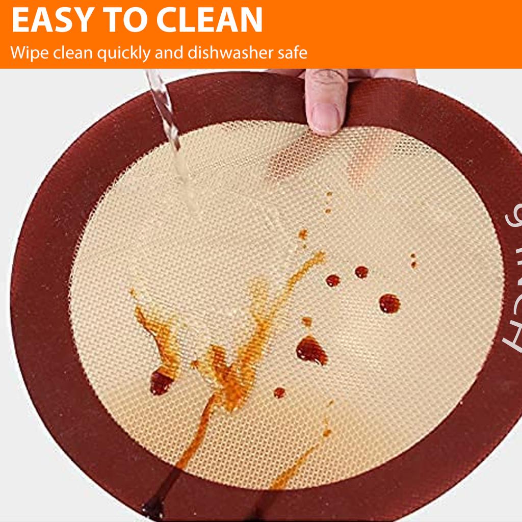 Bakmattor i silikon, 4 storlekar, Återanvändbar halkfri non-stick ugnslinerark, Stor bakmatta, för pizza, macaroner, kakor, tårta